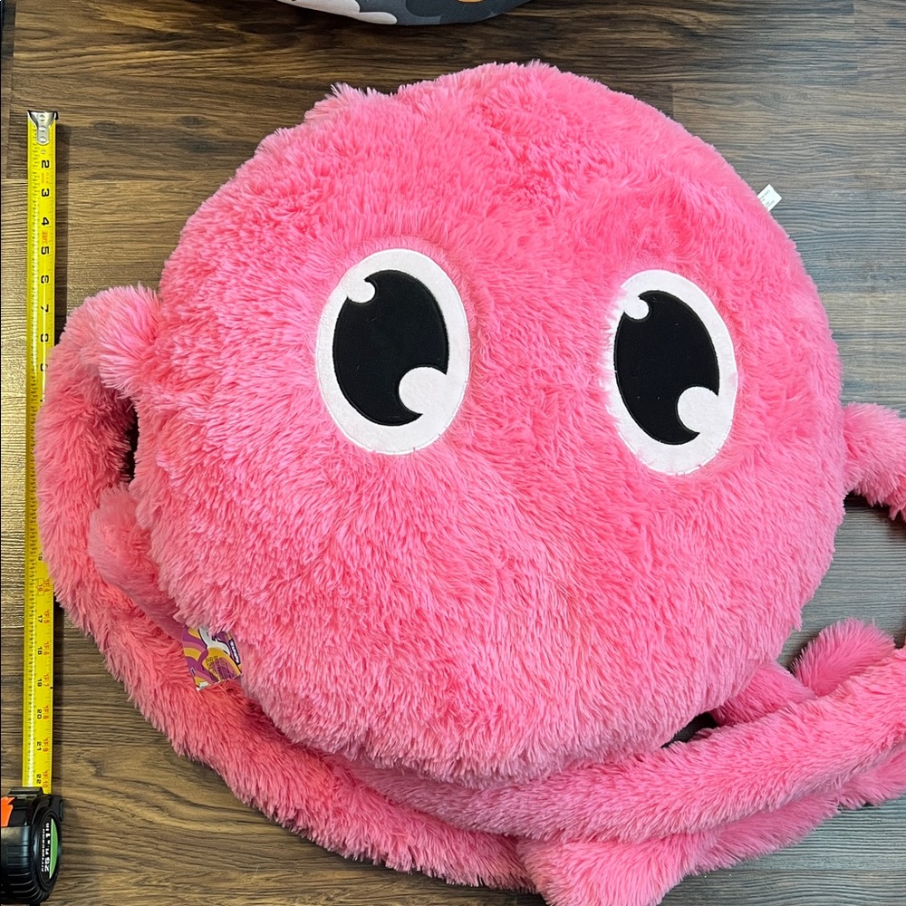 Ploofs - Long Limbs - Oversized Pink Plush Pillow with 2 arms & 1 leg